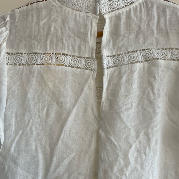 Persons Miriam Lace trim top cap sleeves preplum Ivory Size 1 - Picture 9 of 9